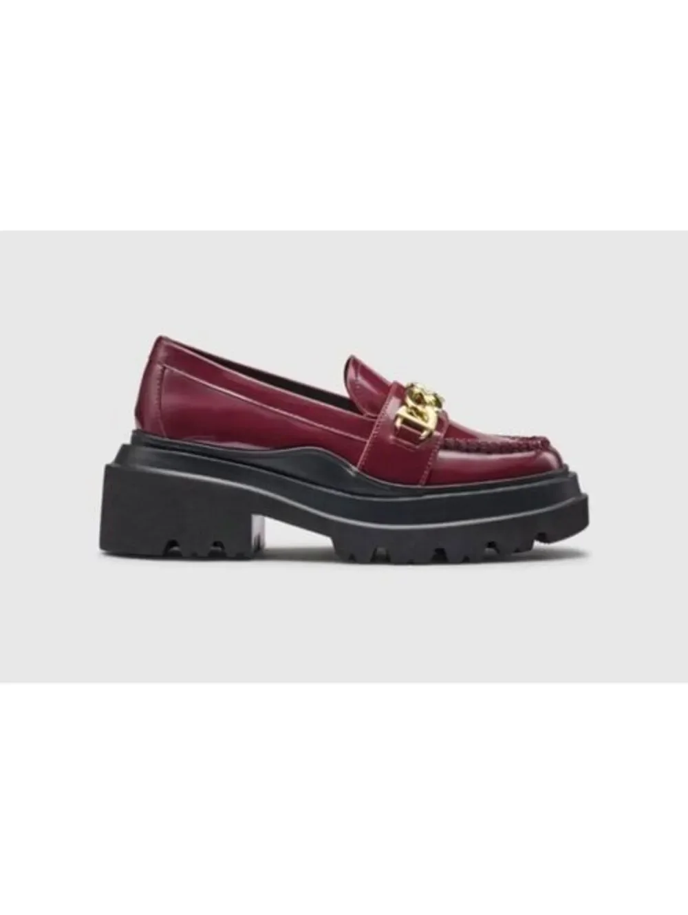 Size 8 - New G.H BASS Platform Lug Chain Loafer